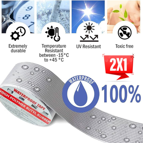 Cinta de Sellado resistente al agua de Butilo 10cm*5m OFERTA 2x1!!