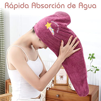 Toalla Microfibra Set 2 para el Cabello