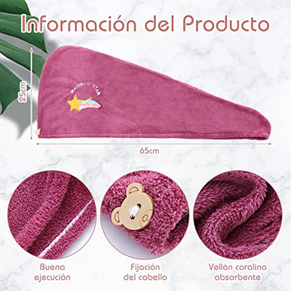 Toalla Microfibra Set 2 para el Cabello