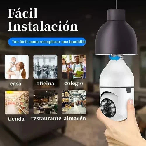 Cámara de Vigilancia Inalámbrica 360º Visión Nocturna