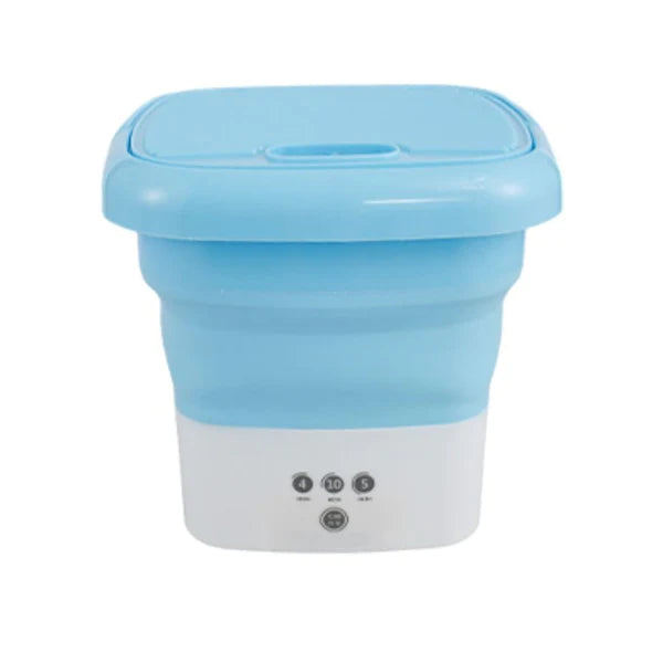 Mini Lavadora Eléctrica Portátil Plegable + Canasta centrifugadora  EcoBubble 8L