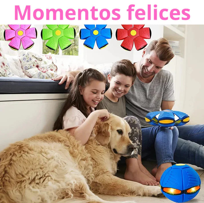 AeroFun™ Pelota Voladora para Perros - (OFERTA 1+1  MÁS CEPILLO VAPORIZADOR)
